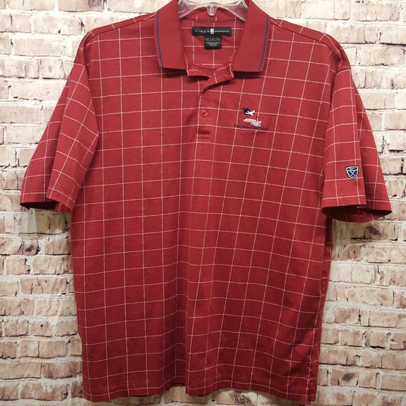 Tiger Woods Nike Polo RED Size XL LIKE NEW! - Picture 1 of 9